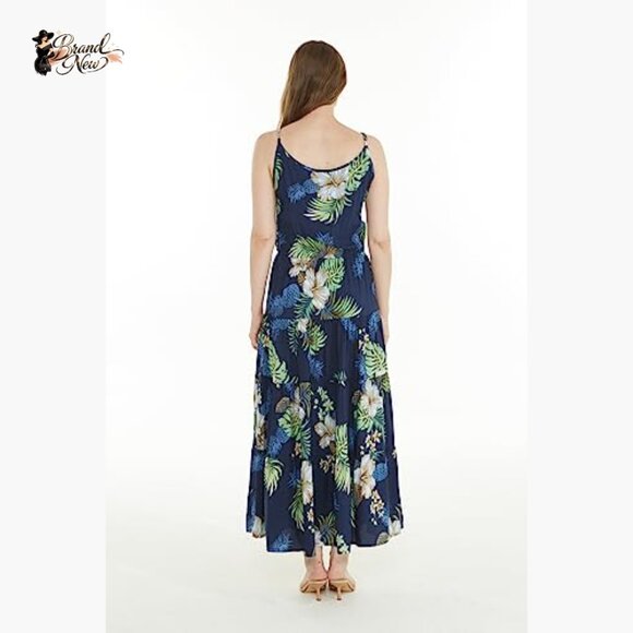 Tiered Maxi Dress with Adjustable Spaghetti Straps - Picture 3 of 7